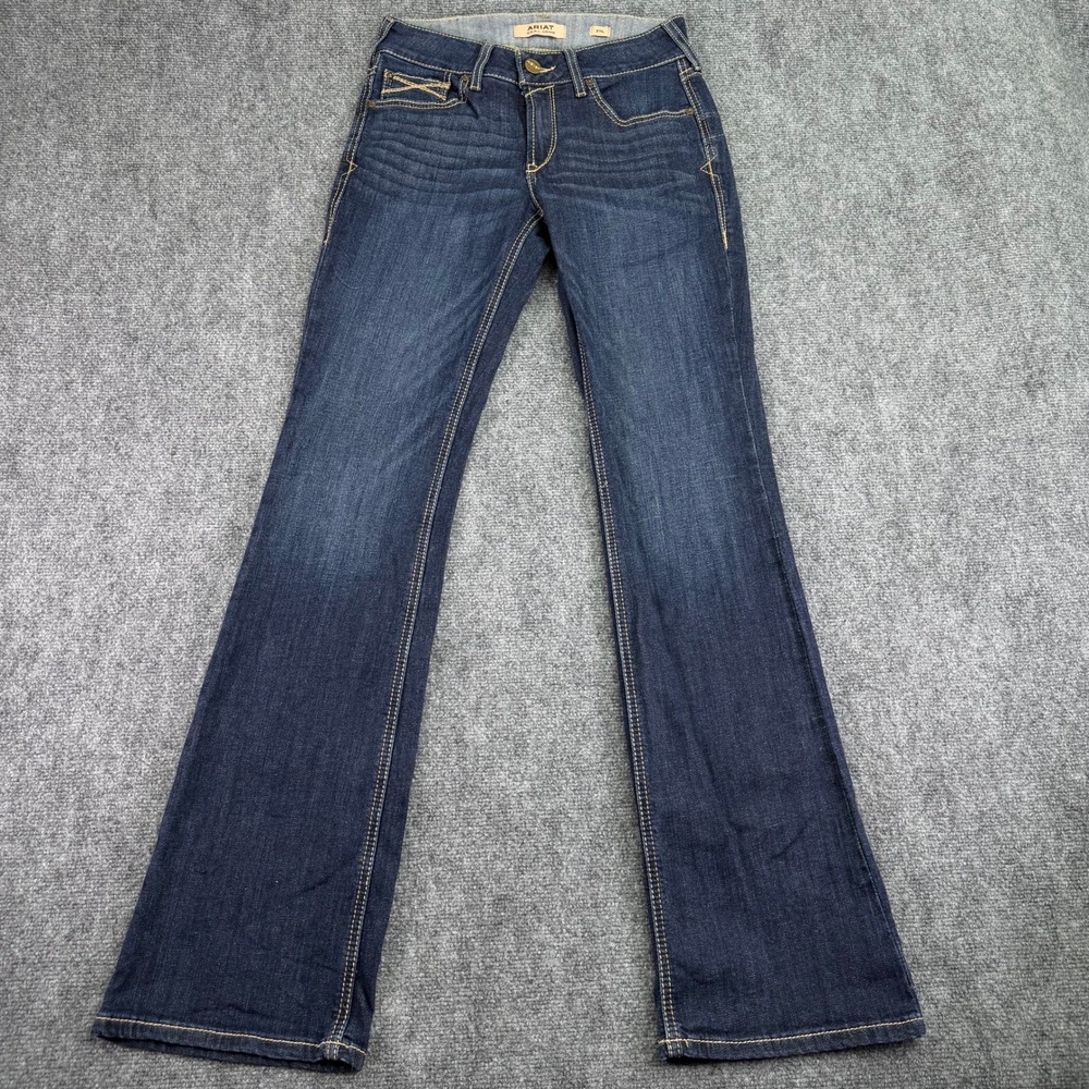 Ariat Jeans Womens 27L (Fits 28x34) Midnight Blue Perfect Rise Bootcut REAL